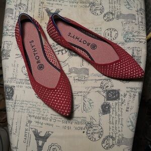 Rothy's Burgundy Patterned Women's Flats